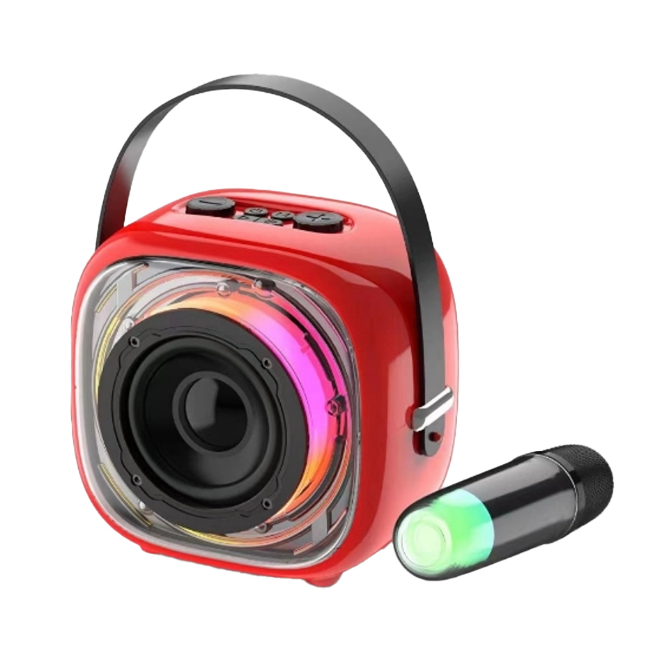 Altavoz (S226) LENYES BT V5.3 con Microfono 20W 2400mAh RGB, AUX,TWS,TF, USB - ROJO