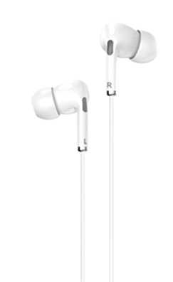 Auricular con Cable y Manos Libres E306P BLANCO