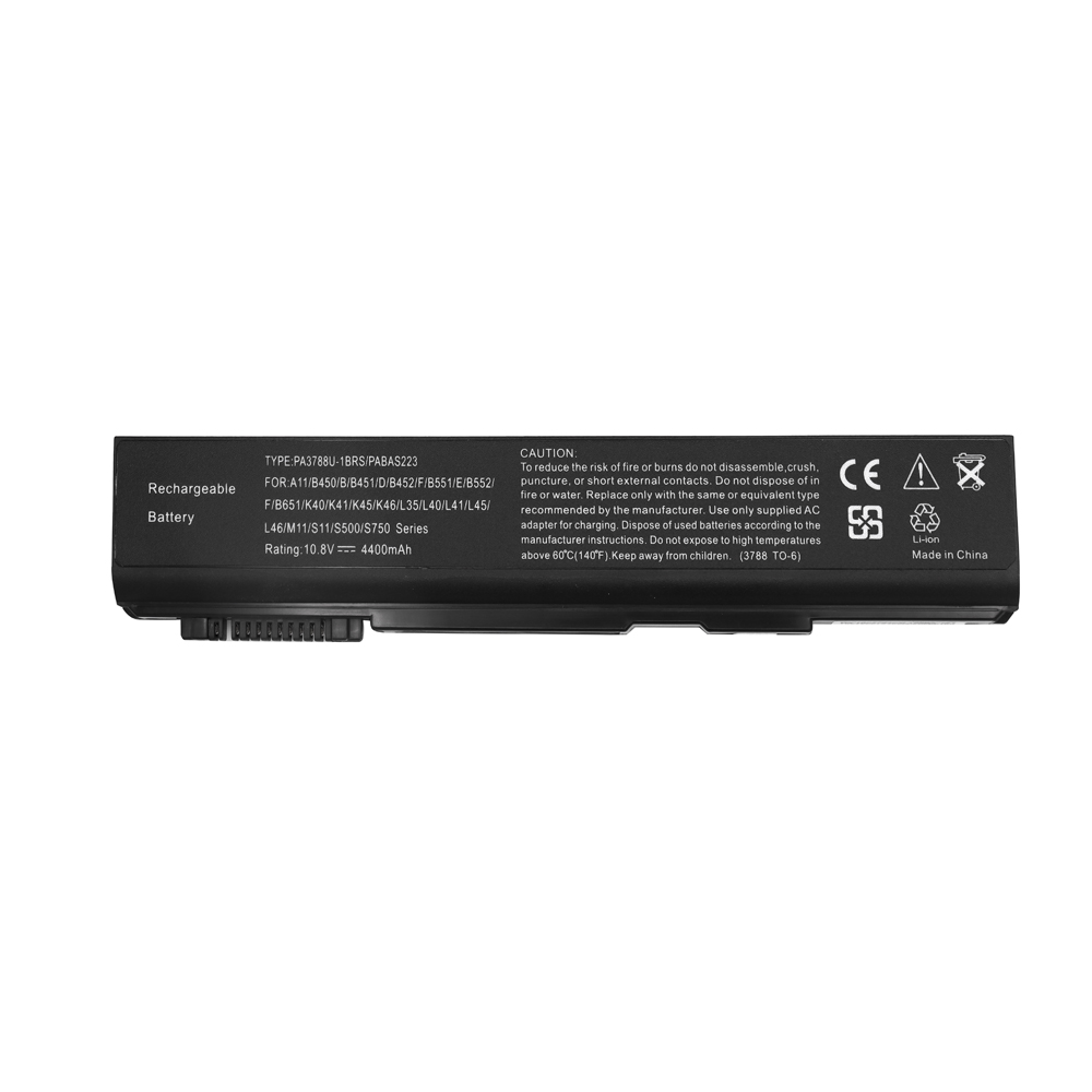 BATERIA PORTATIL PARA TOSHIBA 3788 10.8V 4400MAH