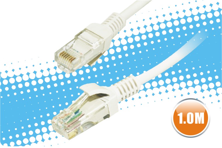 CABLE ETHERNET PATCH RJ45 CAT.5E UTP AWG26, 1 M