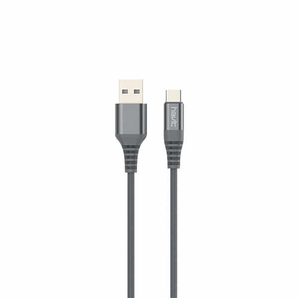 Cable Micro USB ultra resistente H61 2.4A Gris