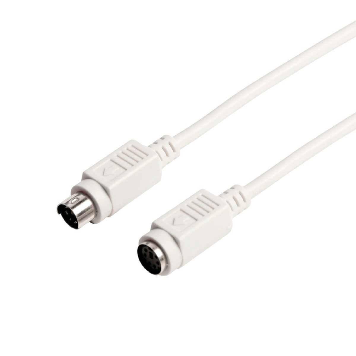 Cable Mini Din 6 M/Mini Din 6 F 1.8M Beige