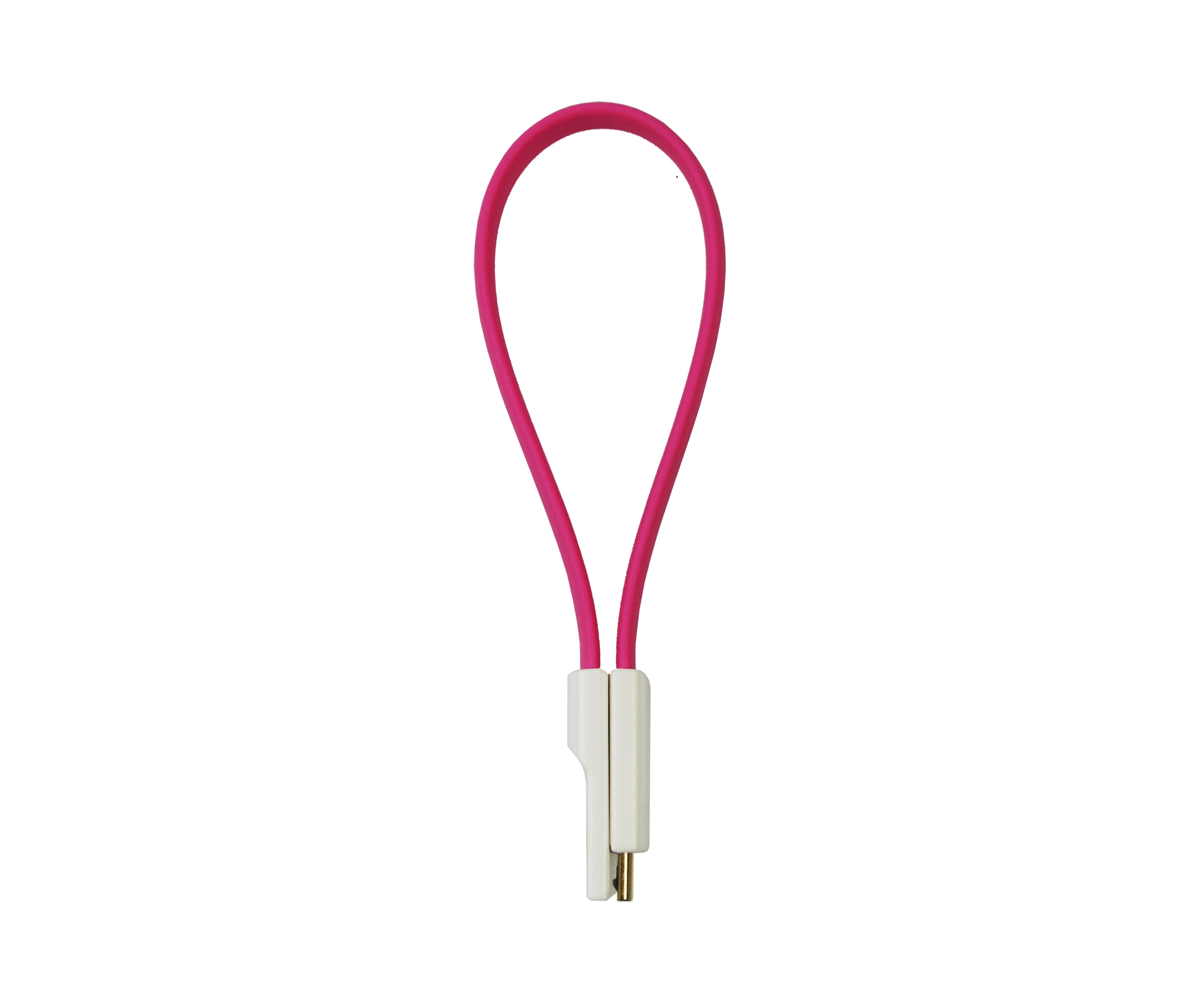 Cable de dato micro usb plano Rosa