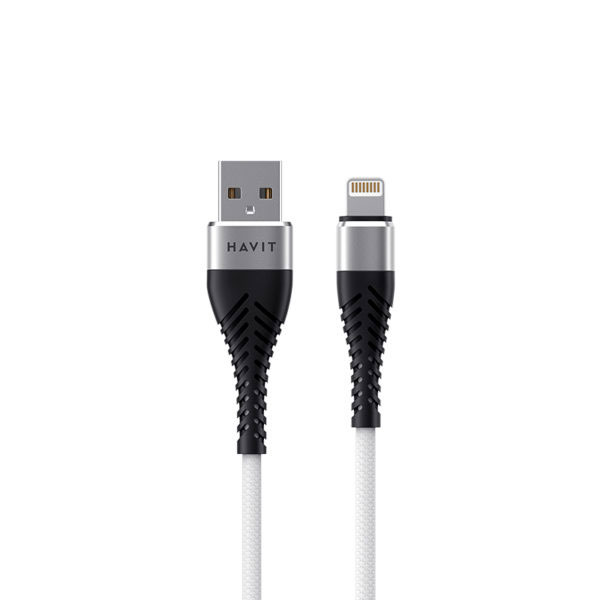 Cable de iPhone Lightning 2.1A 1.0M Protección Aluminio mallado CB705