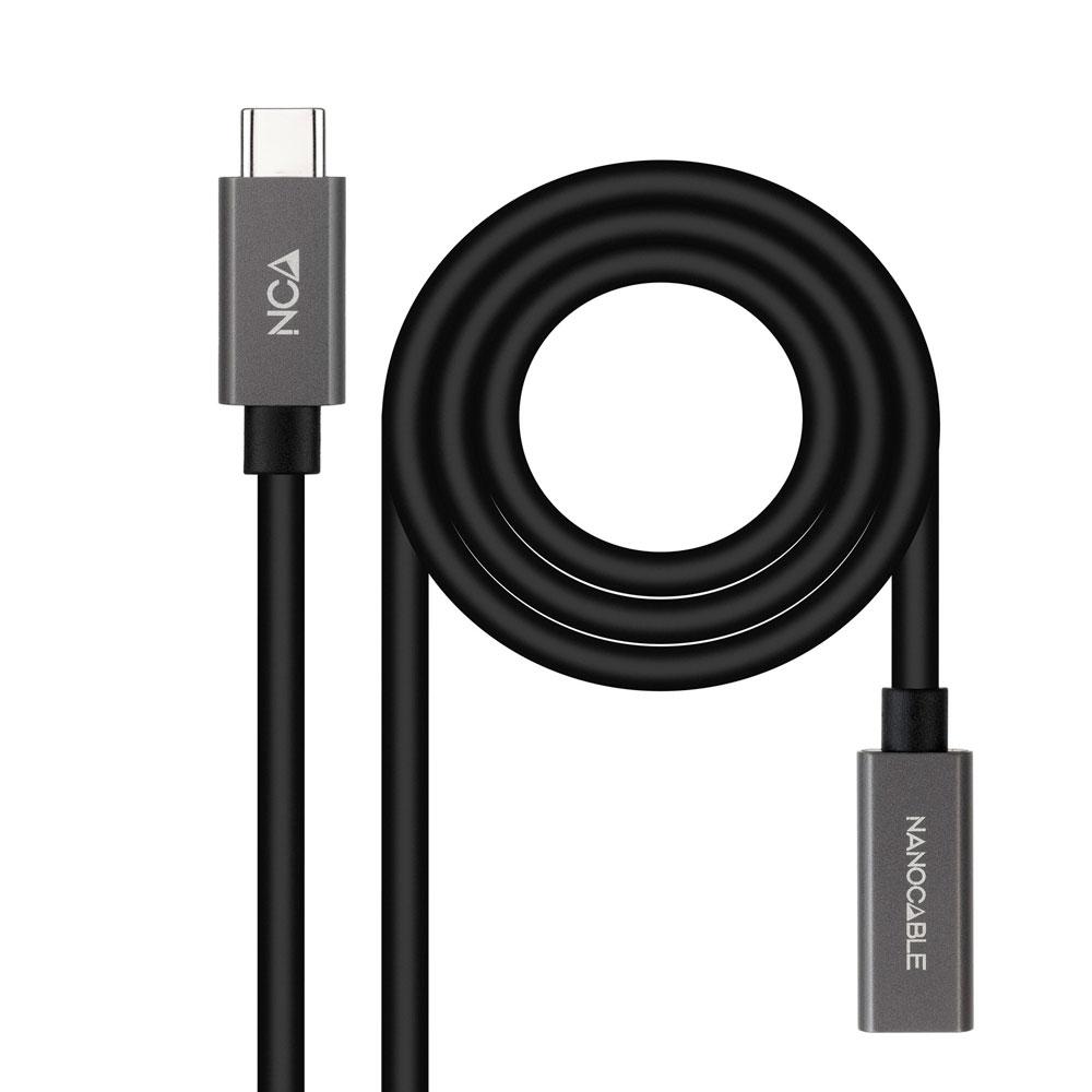 Cable prolongador Type-C M/H / 2m / 3a / USB-C 3.2 Gen2 / 20Gbps / 4K/60Hz 10.01.4402