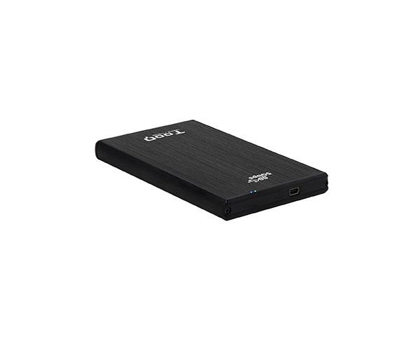 Caja externa aluminio 2.5 USB 3.1 Sata Tooq Negra 9.5mm TQE-2522B