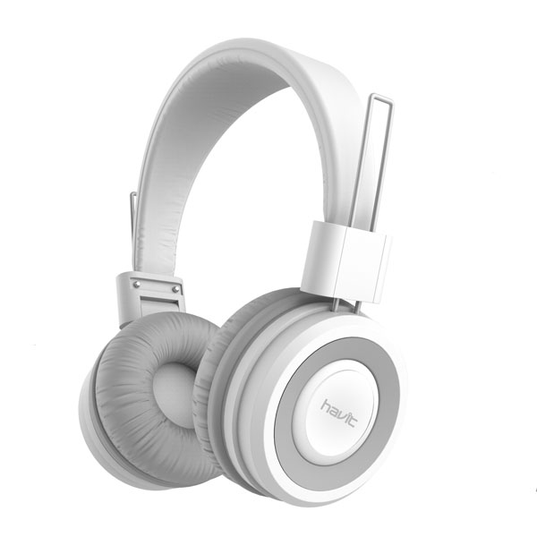 Cascos Plegables con Microfono HV-H2218D - Blanco