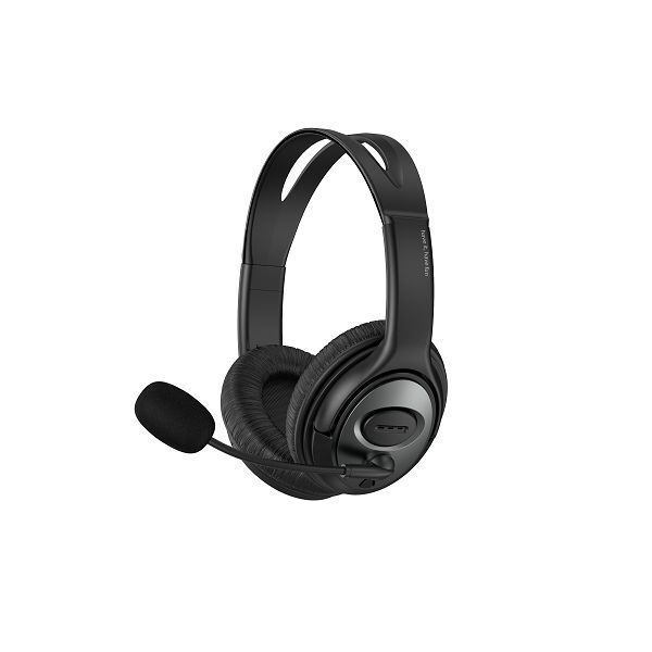 Cascos ordenador PC con micrófono 2 Jack 3.5MM HV-H206D Negro