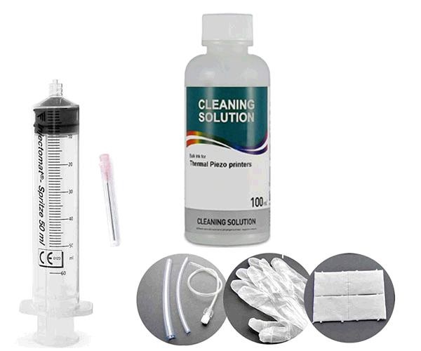 Liquido Limpiador Universal Inkpro Para Cabezales De Inyección De Tinta 100ml + Guantes + Jeringa + Tubo De Silicona