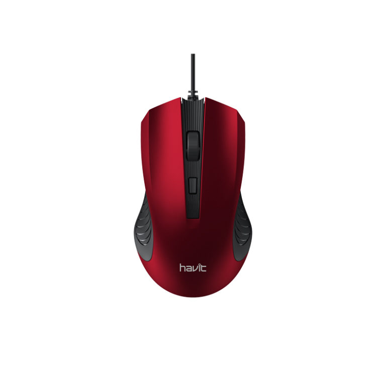 RATON OPTICO CON CABLE MS752 ROJO