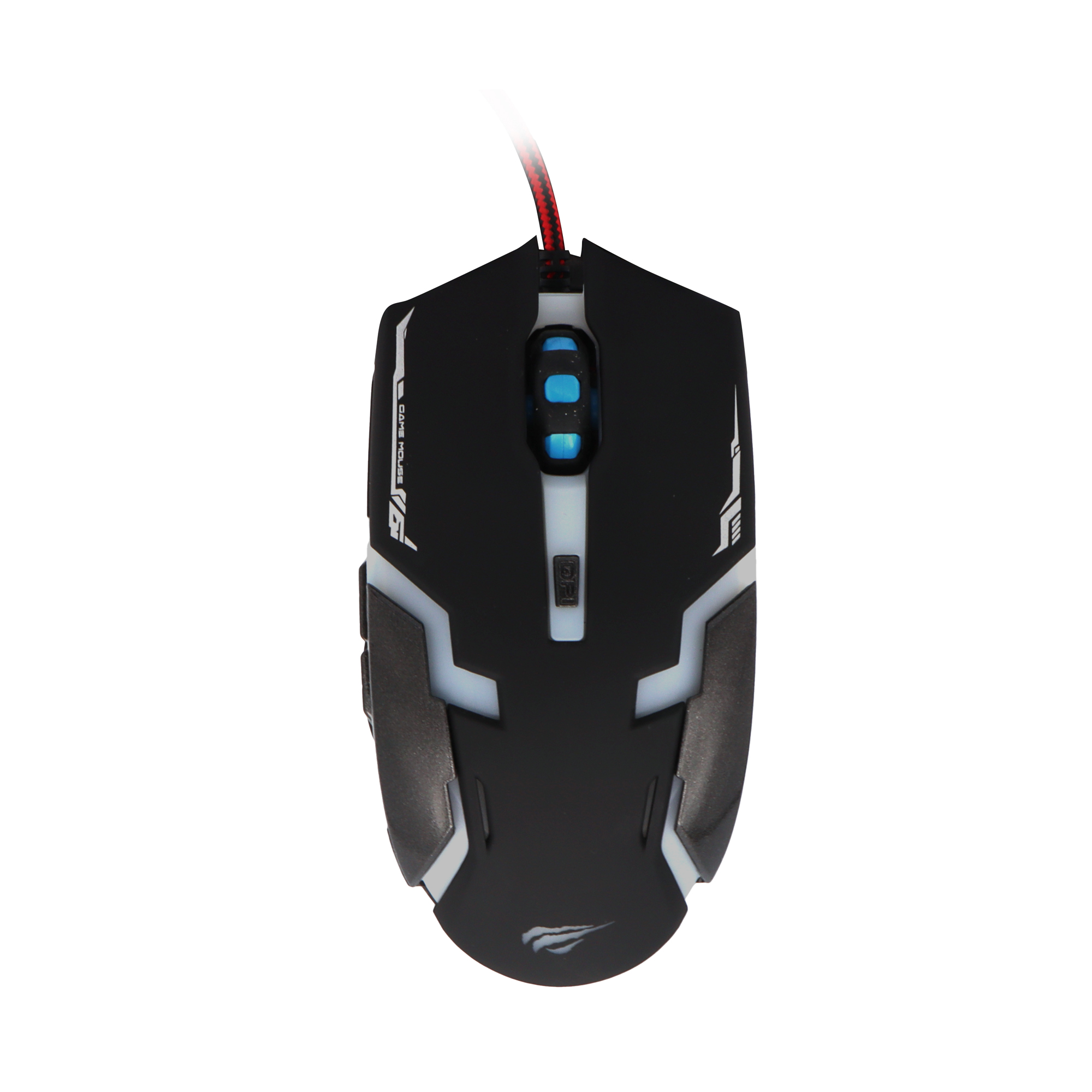 Ratón Gaming con cable Negro/Blanco 6 teclas 3200DPI MS749