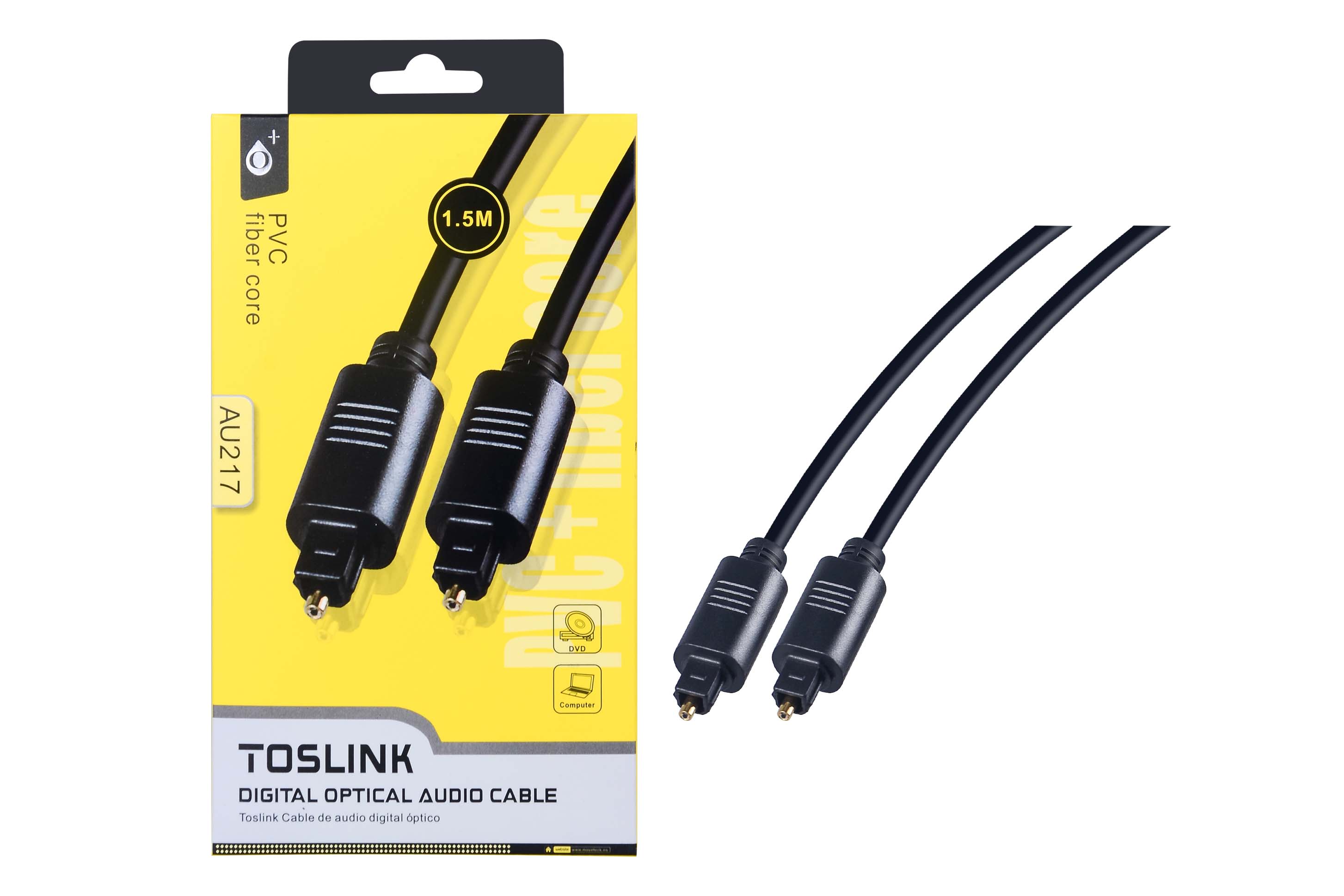 AU217 Cable Óptico Toslink 1.5M