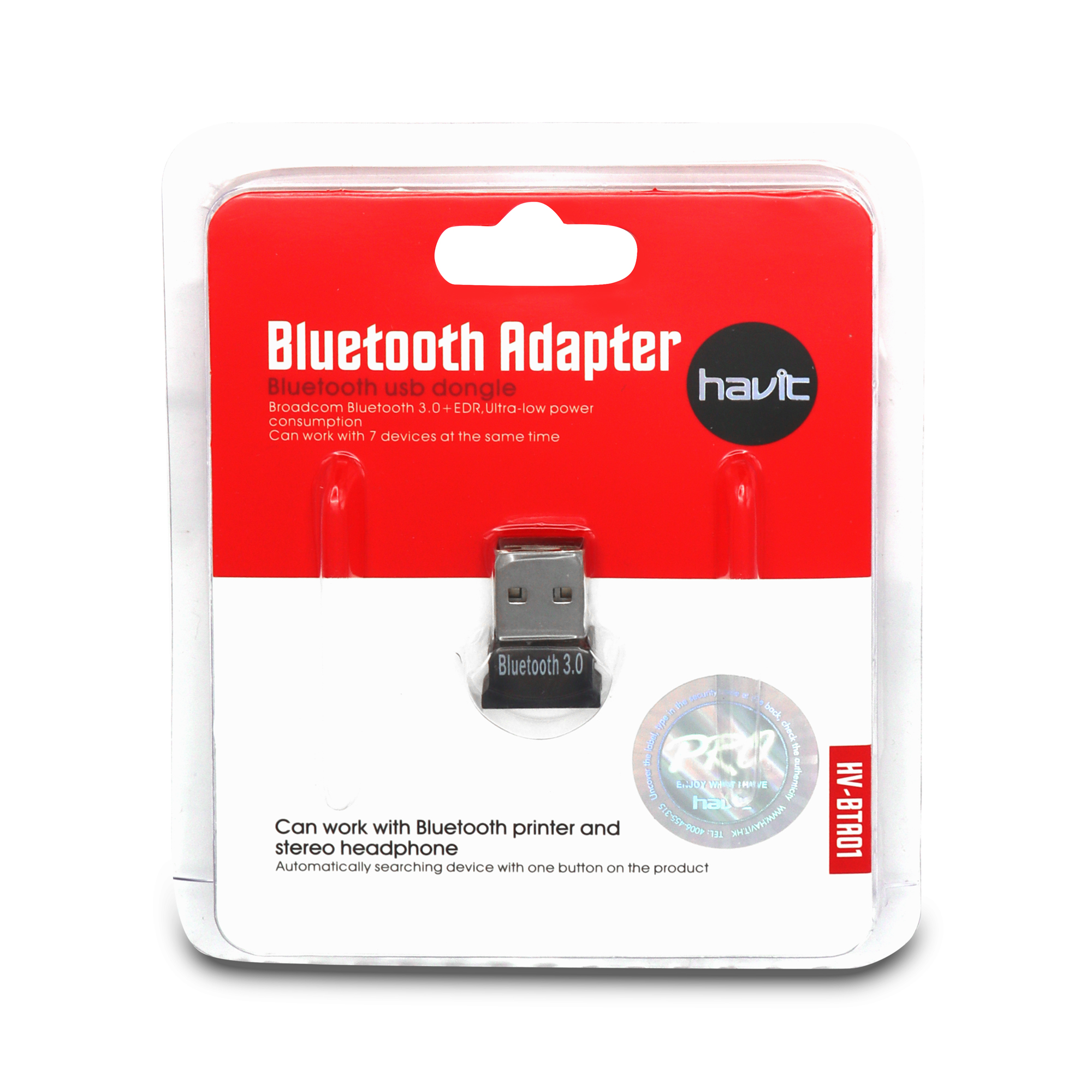 Adaptador Bluetooth 3.0+EDR HV-BTA01