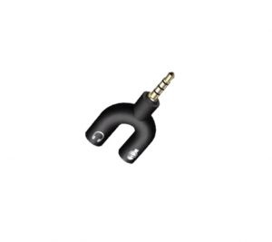 Adaptador de 2xJack H a 1xJack M Auricular y Microfono JC143