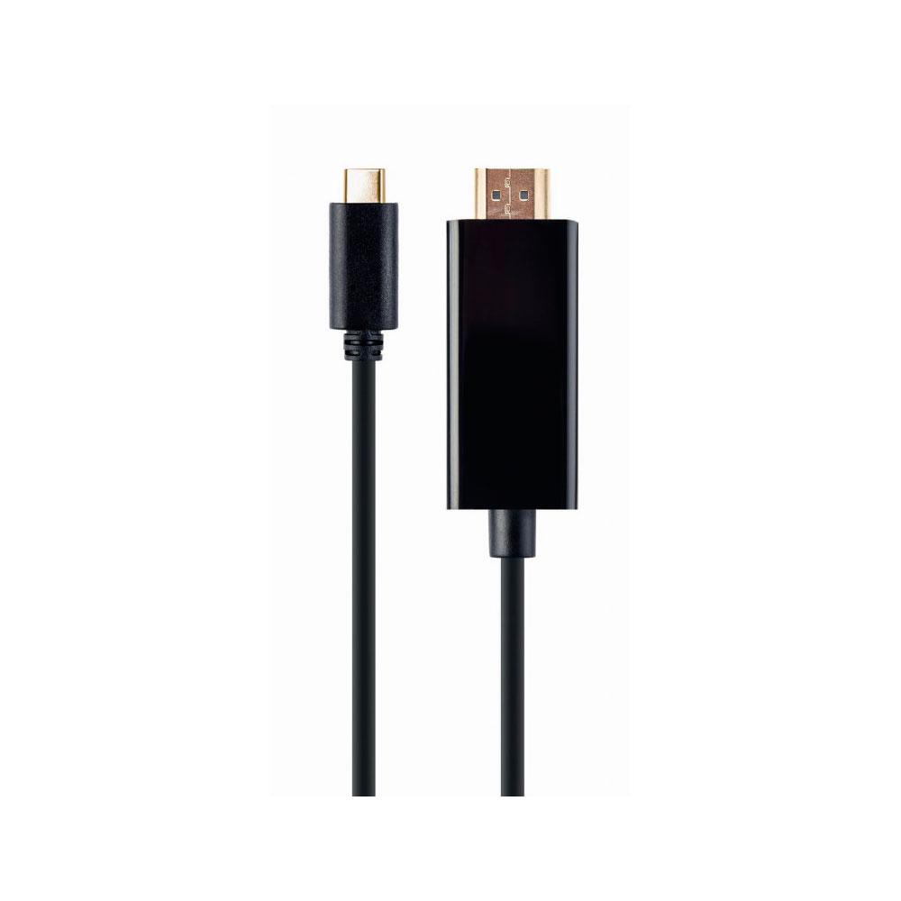 Cable de video Type-C a HDMI M/M 2m 4K Cablexpert Negro