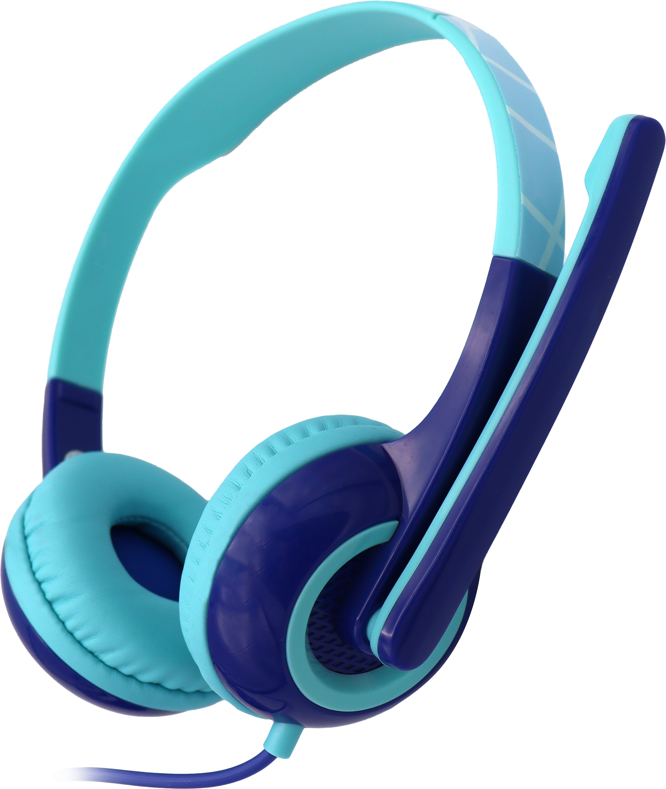 H218D Cascos para PC de niños color Azul estampado
