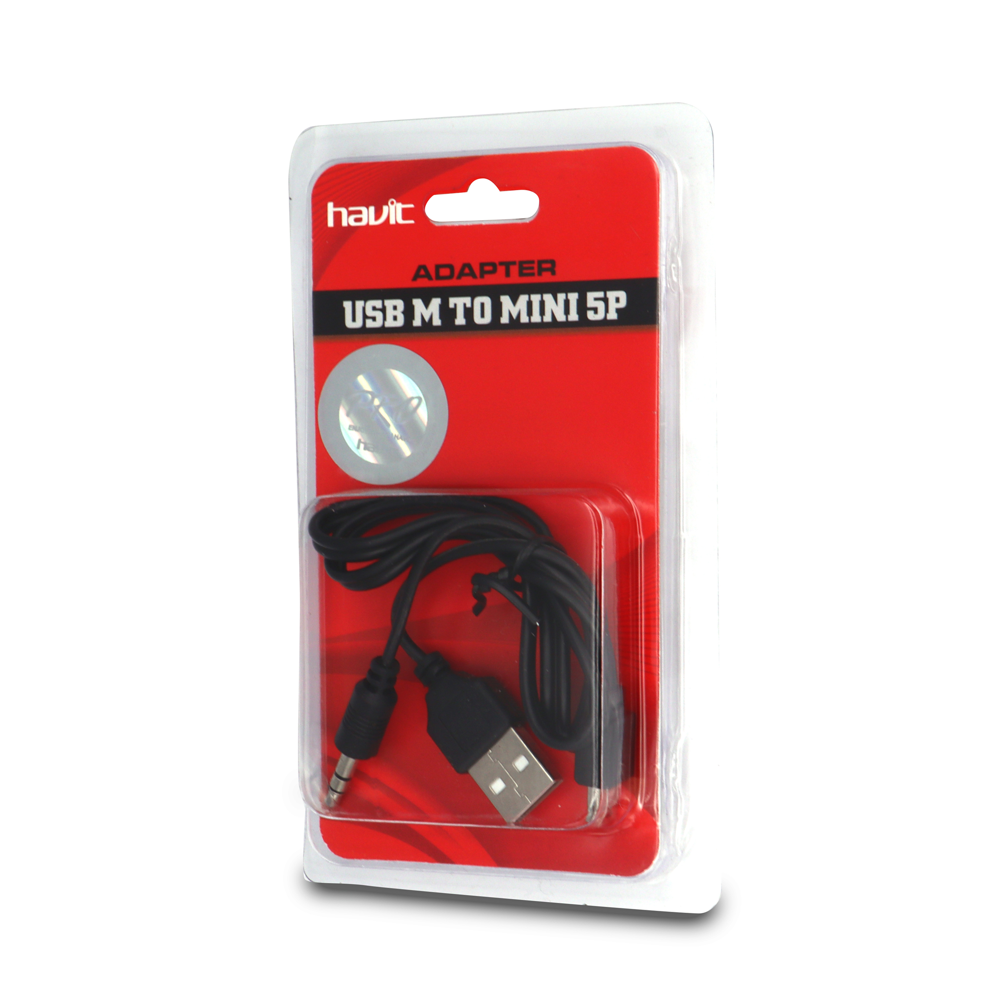HV-CB753 Cable de Carga USB a Mini USB, JACK